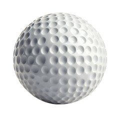 Close-up golf ball Isolated on transparent Background png