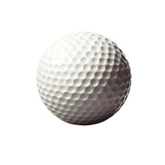 realistic flying golf ball closeup isolated on transparent background PNG