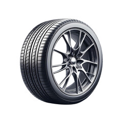 Obraz premium realistic aluminum racing car tire or auto tyres png