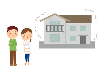 ボロボロの家に悩む若い夫婦