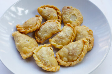 Mini curry puff. Thai dessert
