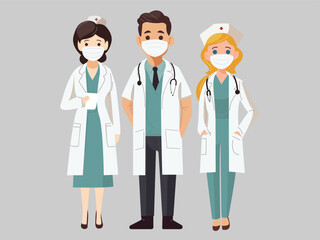 group of doctors and nurses