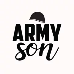 Foto op Plexiglas Stylish , fashionable and awesome Army typography art and illustrator, Print ready vector  handwritten phrase Army T shirt hand lettered calligraphic design. Army  Vector illustration bundle. © Hamja'sPortfolio