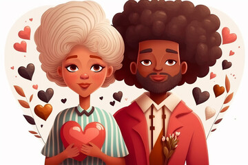 Couple in love. Romantic lovers portrait. Kissing people. Man and woman couple in love, romantic relationships. Icons with boyfriend and girlfriend together. Valentine day or wedding