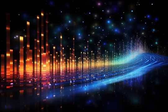 Artificial Intelligence digital binary code abstract background technology futuristic,generative ai.