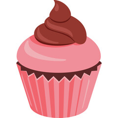 Cupcake Flat Illustration