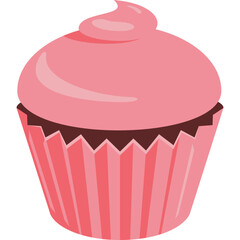 Cupcake Flat Illustration