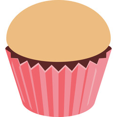 Cupcake Flat Illustration