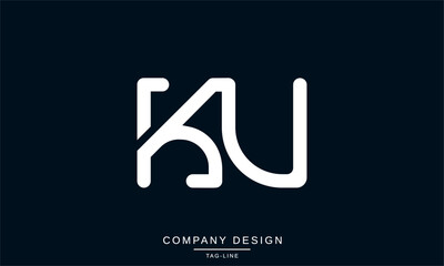 KV, VK, Abstract Letters Logo Monogram