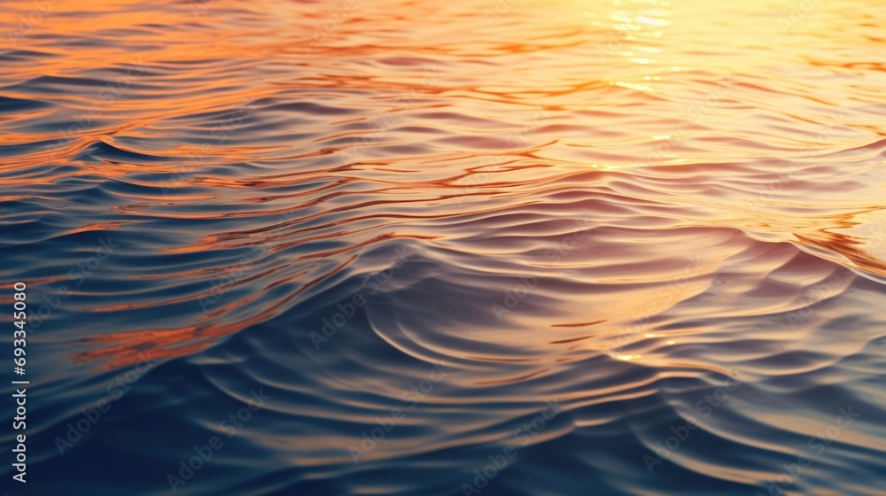 Aufkleber a close-up view of the waves on a body of water. this image can be used to depict the power and beau