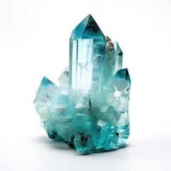 A single, stone Aquamarine