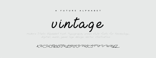 Luxury wedding alphabet letters font with tails. Typography elegant classic lettering serif fonts and number decorative vintage retro concept for logo branding. vector illustration