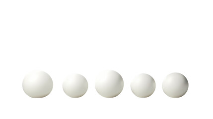 Balls on white