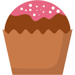 Cupcake Flat Illustration