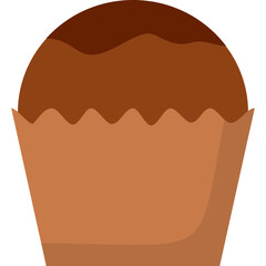 Cupcake Flat Illustration