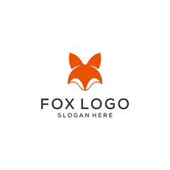 Obraz premium unique fox design, fox illustration, logo, vector