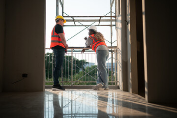 Portrait of architect and engineer with experience in multi-story building construction