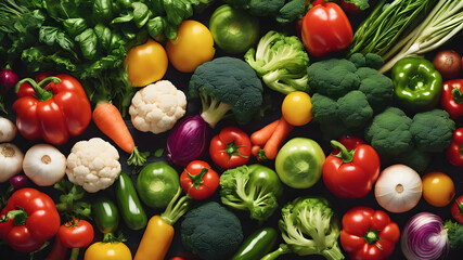 Fresh healthy vegetable design banner background 