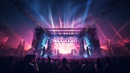 Nightlife and festivals stage music performance Recreational activities and music performances