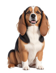 domestic dog isolated transparent background