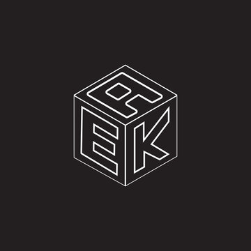 Cube letter logo design with the font
