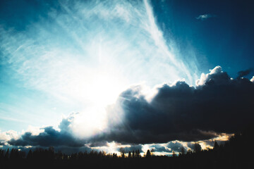 dark photoshoot in finland evening