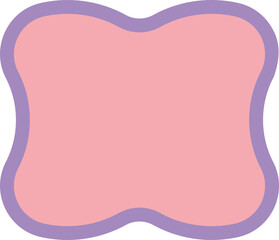 Simple badge shape, 2 separate layers.