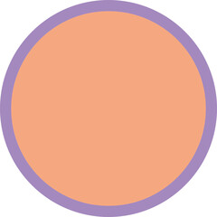 Simple badge shape, 2 separate layers.