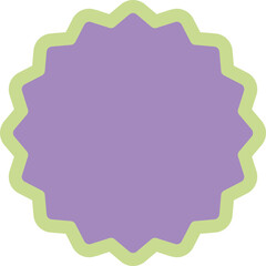 Simple badge shape, 2 separate layers.