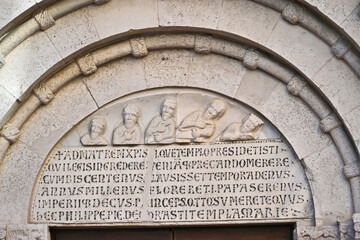 Ancona, il portale della Chiesa di Santa Maria della Piazza - Marche