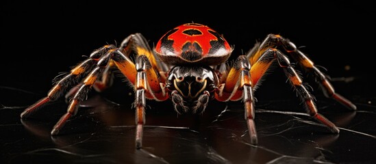 Sydney spider in defensive position - obrazy, fototapety, plakaty