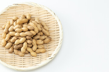 落花生　白背景