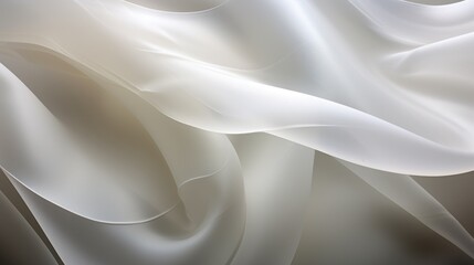 beautiful abstract background from transparent translucent waves - obrazy, fototapety, plakaty