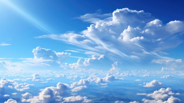 Sky Bluecloud Backgroundhorizon Clear Spring, Wallpaper Pictures, Background Hd