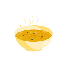 Soup icon. Isometric of traditional dish soup vector icon for web design isolated 