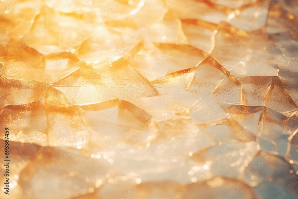 Leinwandbilder a detailed view of a piece of glass placed on a table. this image can be used to depict concepts suc