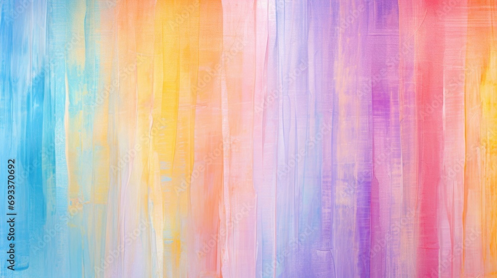 Poster abstract painting with a vibrant rainbow-colored background. suitable for various design projects