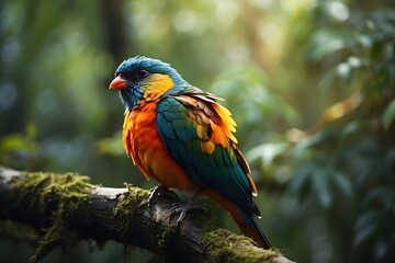 Fototapeta premium red and yellow macaw