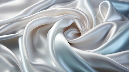 Closeup White Satin Fabric Background, Wallpaper Pictures, Background Hd