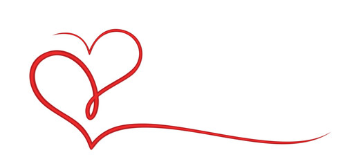 The symbol of stylized red hearts.
 - obrazy, fototapety, plakaty