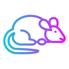 Mouse Gradient Icon Design Vector
