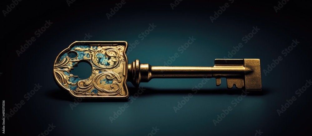 Poster encrypted data with a golden key.