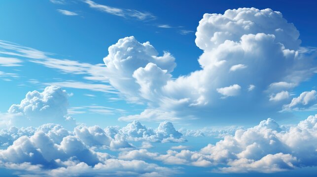Beautiful Abstract Cloud Clear Blue Sky, Wallpaper Pictures, Background Hd