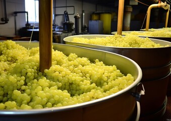 fermentation process of white grapes 