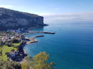 Coastline of the Amalfi Coast, Campania, Italy