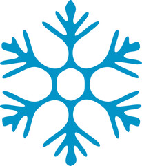 Snowflake vector illustration. Christmas snow flake symbol design elements