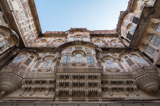 views of mehrangarg fort indoor, india