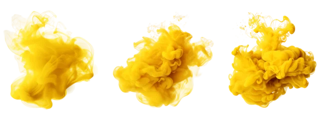 Fotobehang Yellow smoke clipart © Aspect_Studio