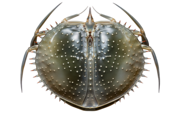 atlantic horseshoe crab isolated on white