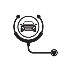 car diagnostics, icon, vector illustration